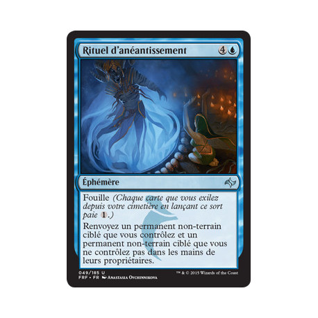 (Foil) Bleue - Rituel d'anéantissement (U) [FRF]