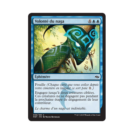 (Foil) Bleue - Volonté du naga (C) [FRF]