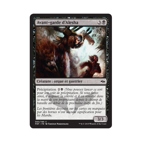 (Foil) Noire - Avant-garde d'Alesha (C) [FRF]