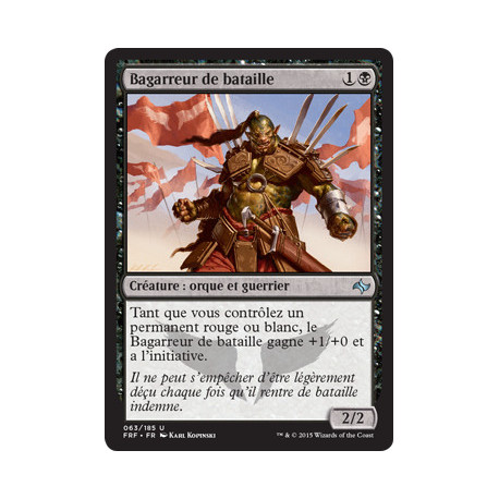 (Foil) Noire - Bagarreur de bataille (U) [FRF]