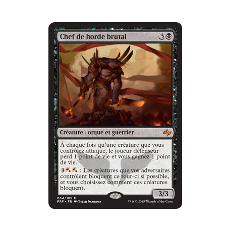(Foil) Noire - Chef de horde brutal (M) [FRF]