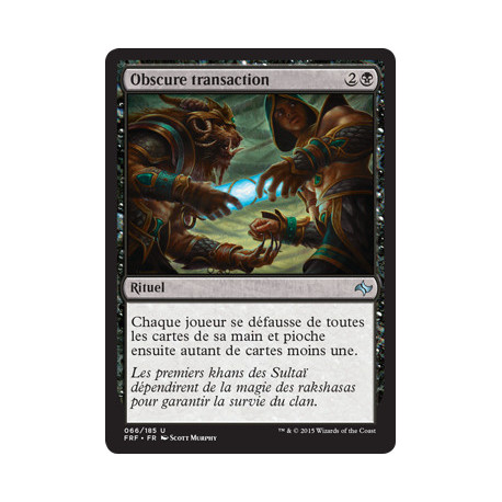 (Foil) Noire - Obscure transaction (U) [FRF]
