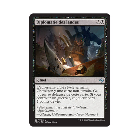 (Foil) Noire - Diplomatie des landes (U) [FRF]