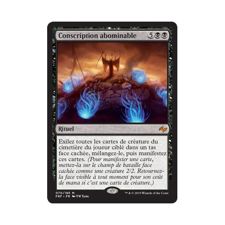 (Foil) Noire - Conscription abominable (M) [FRF]