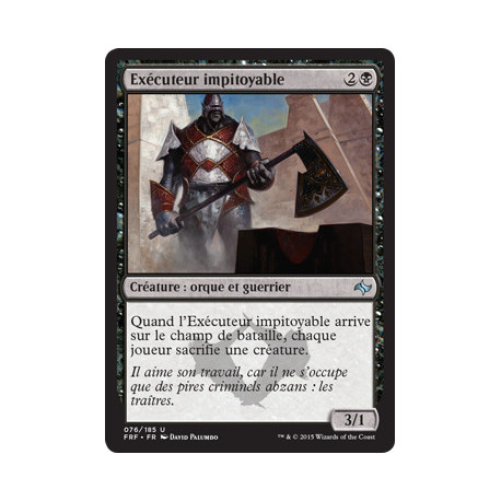 (Foil) Noire - Exécuteur impitoyable (U) [FRF]
