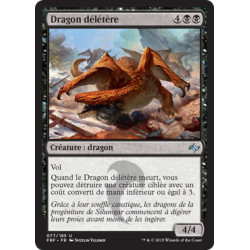 (Foil) Noire - Dragon délétère (U) [FRF]