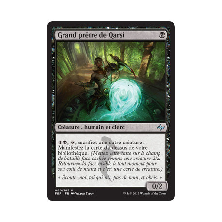 (Foil) Noire - Grand prêtre de Qarsi (U) [FRF]