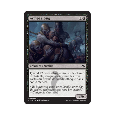 (Foil) Noire - Armée sibsig (C) [FRF]