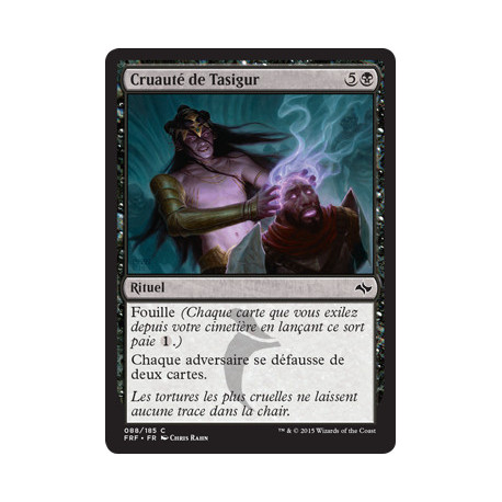 (Foil) Noire - Cruauté de Tasigur (C) [FRF]