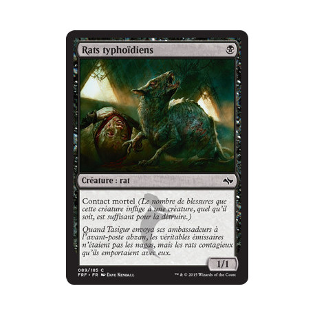(Foil) Noire - Rats typhoïdiens (C) [FRF]