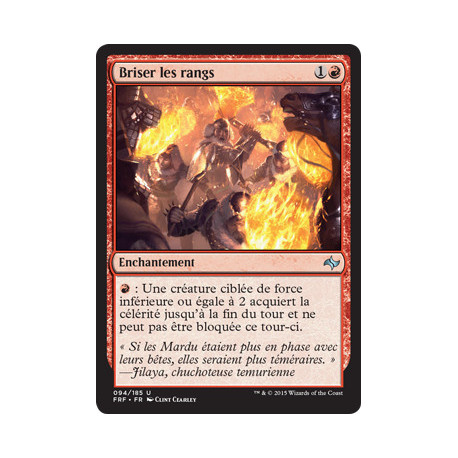 (Foil) Rouge - Briser les rangs (U) [FRF]