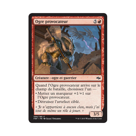 (Foil) Rouge - Ogre provocateur (C) [FRF]