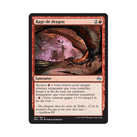 (Foil) Rouge - Rage de dragon (U) [FRF]