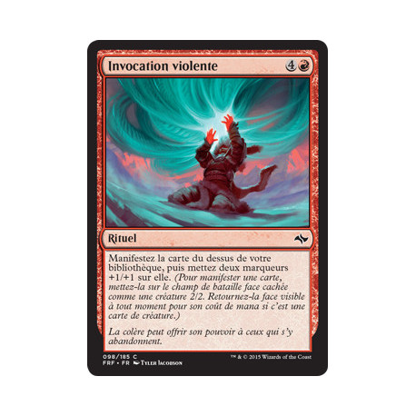 (Foil) Rouge - Invocation violente (C) [FRF]