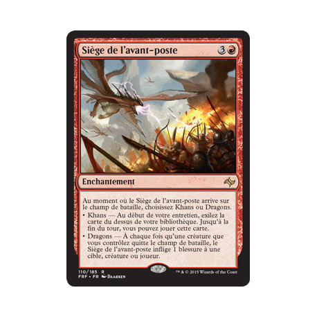 (Foil) Rouge - Siège de l'avant-poste (R) [FRF]