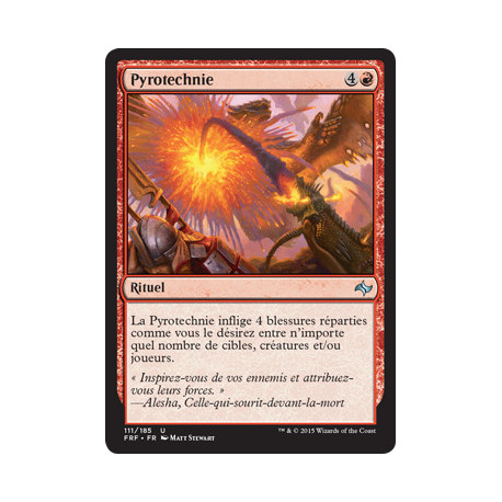 (Foil) Rouge - Pyrotechnie (U) [FRF]