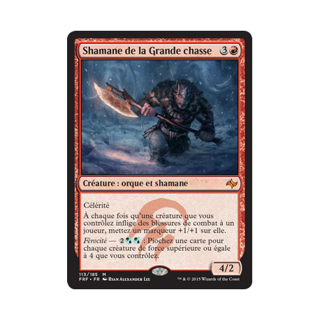 (Foil) Rouge - Shamane de la Grande chasse (M) [FRF]