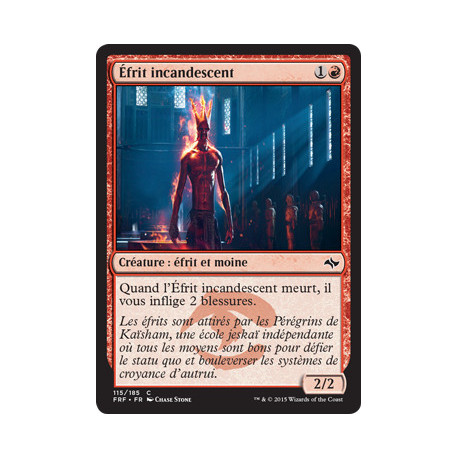 (Foil) Rouge - Éfrit incandescent (C) [FRF]