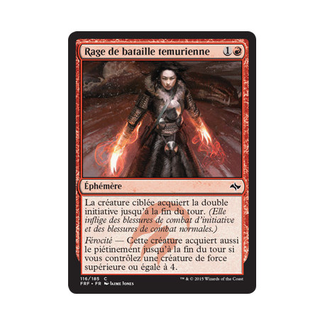 (Foil) Rouge - Rage de bataille temurienne (C) [FRF]