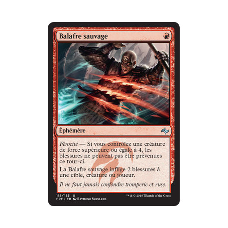 (Foil) Rouge - Balafre sauvage (U) [FRF]