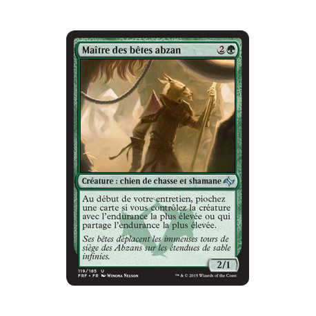 (Foil) Verte - Maître des bêtes abzan (U) [FRF]