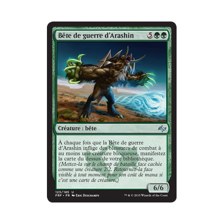 (Foil) Verte - Bête de guerre d'Arashin (U) [FRF]