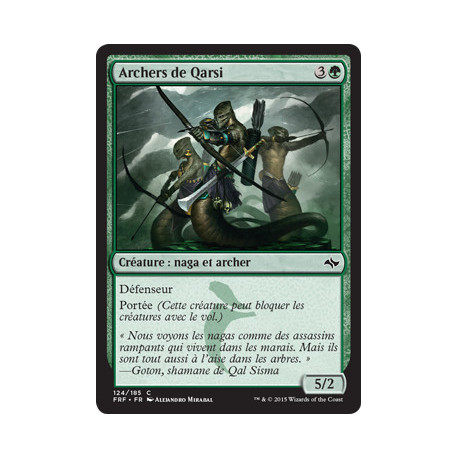 (Foil) Verte - Archers de Qarsi (C) [FRF]