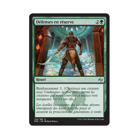 (Foil) Verte - Défenses en réserve (U) [FRF]