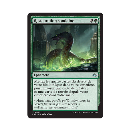 (Foil) Verte - Restauration soudaine (U) [FRF]