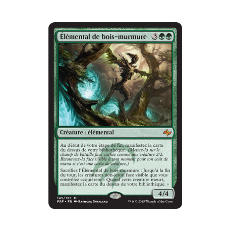 (Foil) Verte - Élémental de bois-murmure (M) [FRF]