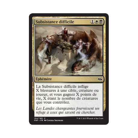 (Foil) Multicolore - Subsistance difficile (C) [FRF]
