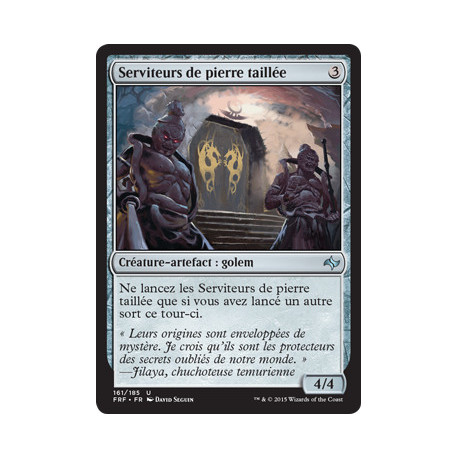 (Foil) Incolore - Serviteurs de pierre taillée (U) [FRF]