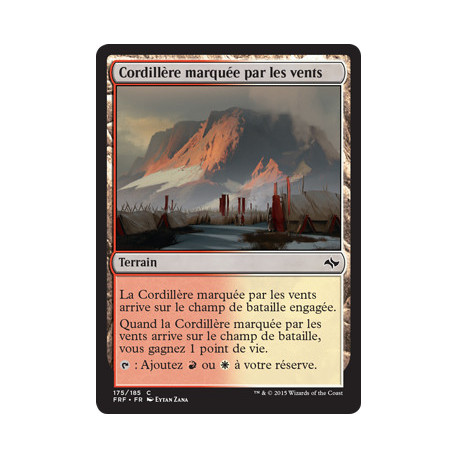 (Foil) Terrain - Cordillère marquée par les vents (C) [FRF]