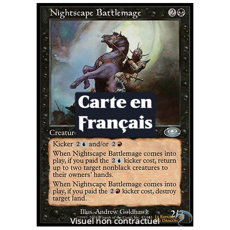(Foil) Noire - Mage de bataille nyctasophe (U) [PLS]