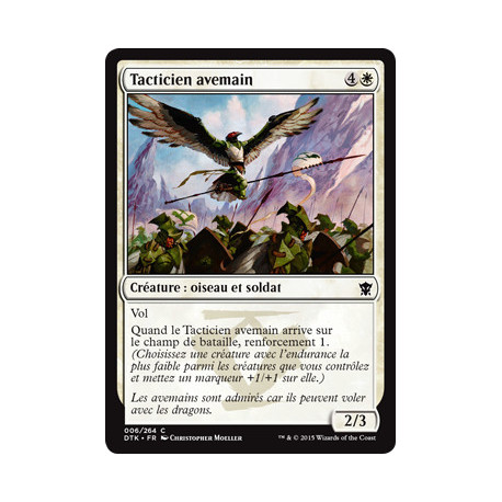 (Foil) Blanche - Tacticien avemain (C) [DTK]