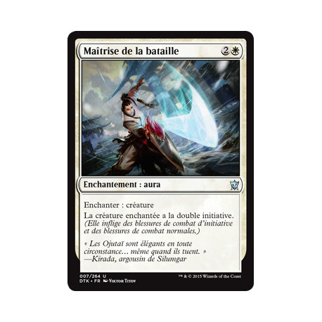 (Foil) Blanche - Maîtrise de la bataille (U) [DTK]