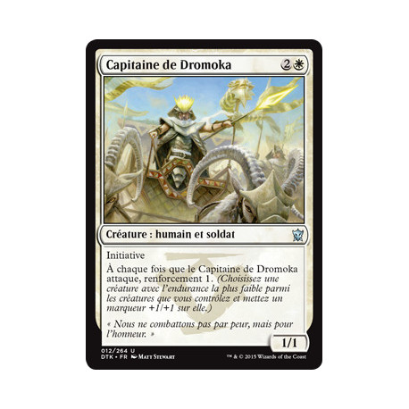 (Foil) Blanche - Capitaine de Dromoka (U) [DTK]