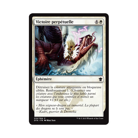 (Foil) Blanche - Victoire perpétuelle (C) [DTK]
