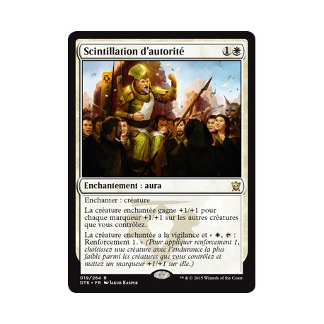 (Foil) Blanche - Scintillation d'autorité (R) [DTK]
