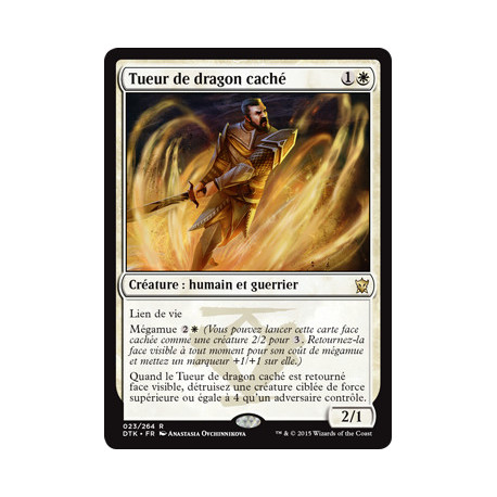 (Foil) Blanche - Tueur de dragon caché (R) [DTK]
