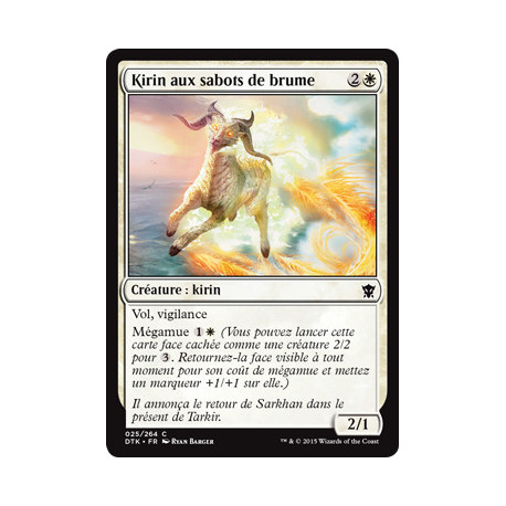 (Foil) Blanche - Kirin aux sabots de brume (C) [DTK]