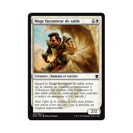 (Foil) Blanche - Mage façonneur de sable (C) [DTK]