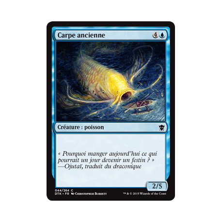 (Foil) Bleue - Carpe ancienne (C) [DTK]