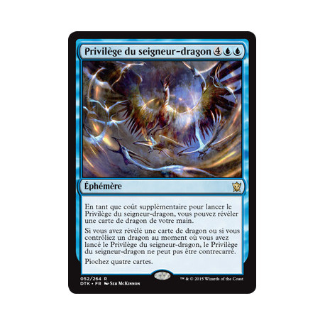 (Foil) Bleue - Privilège du seigneur-dragon (R) [DTK]