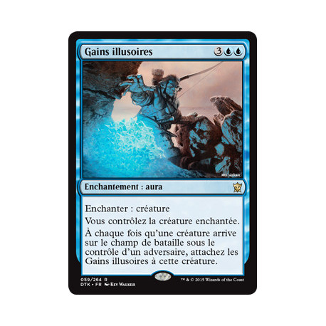 (Foil) Bleue - Gains illusoires (R) [DTK]