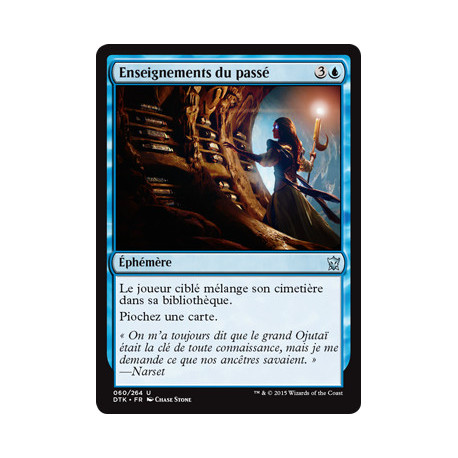 (Foil) Bleue - Enseignements du passé (U) [DTK]