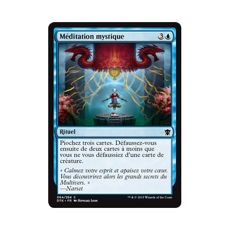 (Foil) Bleue - Méditation mystique (C) [DTK]