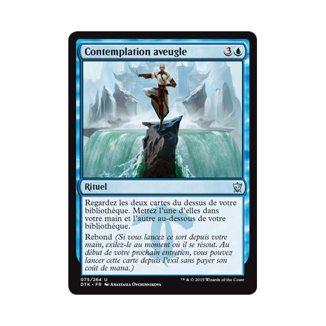 (Foil) Bleue - Contemplation aveugle (U) [DTK]