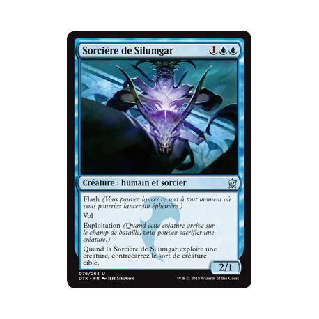 (Foil) Bleue - Sorcière de Silumgar (U) [DTK]