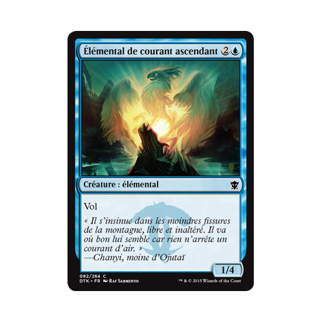 (Foil) Bleue - Élémental de courant ascendant (C) [DTK]
